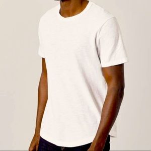 BUCK MASON SLUB SHORT CURVED HEM TEE SZ: S/L/XL